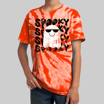 Youth Tie-Dye T-Shirt - Fall Holidays - Ghost Thumbnail