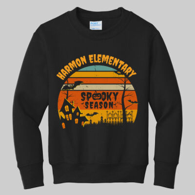 Youth Crewneck - Fall Holidays - Haunted House Thumbnail
